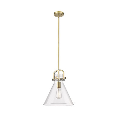 Newton Cone 1 Light Mini Pendant 15.13 Inch and 12 Inch Wide by Innovations - 410-1SM-G411-12
