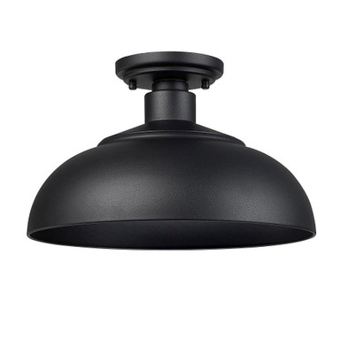 Levitt 1 Light 13.63 Inch Wide Outdoor Semi Flush Mount by Golden - 2866-OSF