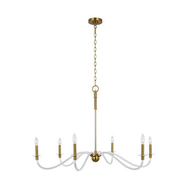 Hanover 6 Light Oversized Chandelier by Visual Comfort Studio - CC1326