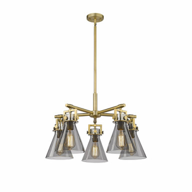 Newton Cone 5 Light Medium Chandelier by Innovations - 411-5CR-G411-7