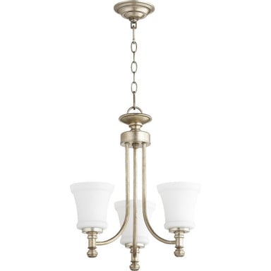 Rossington 3 Light Chandelier 18 inches wide by 19 inches high by Quorum - 6122-3-SO
