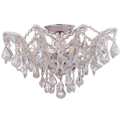 Maria Theresa 5 Light 19 Inch Wide Semi Flush Mount by Crystorama - 4437