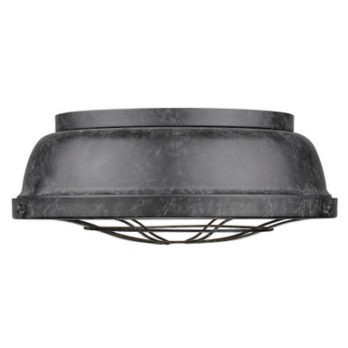 Bartlett 2 Light 14 Inch Wide Flush Mount by Golden - 7312-FM