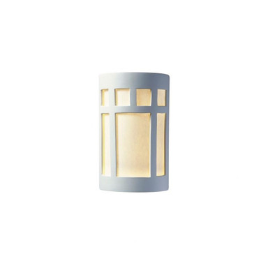 Ambiance 2 Large ADA Prairie Window Open Top Wall Sconce by Justice Design - CER-5355