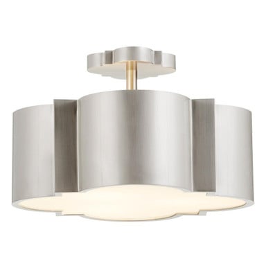 Wyatt 3 Light 16 Inch Wide Semi Flush Mount by Cyan - 10062-WYA