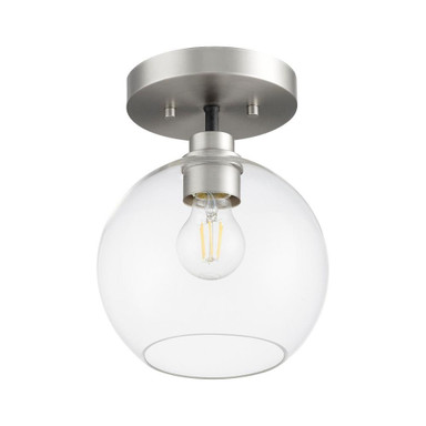 Clarion 1 Light 8 Inch Wide Flush Mount by Quorum - 372-1