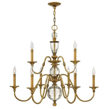 Eleanor 9 Light Oversized 2 Tier Chandelier by Hinkley - 4958