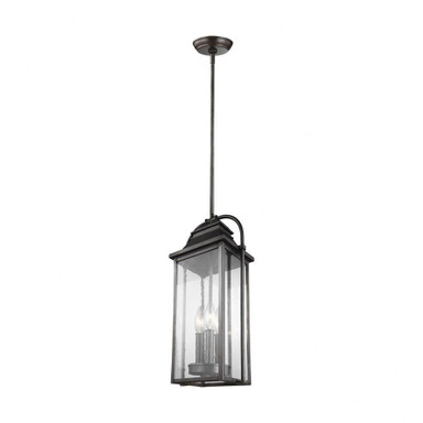Wellsworth 3 Light Small Outdoor Pendant by Visual Comfort Studio - OL13209