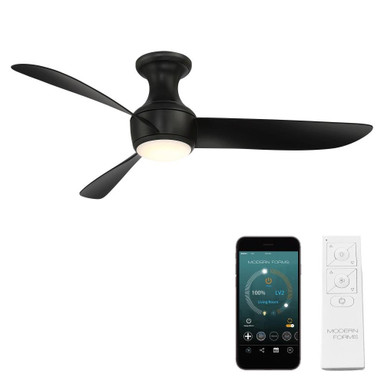Corona 52 Inch 3 Blade Flush Mount Ceiling Fan w/ Light Kit by Modern Forms - FH-W2203-52L-139852