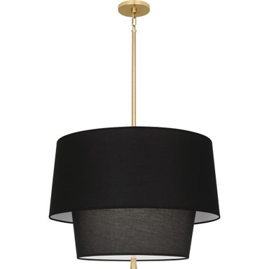 Decker 3 Light Large Shaded Pendant 18.13 Inch Tall by Robert Abbey - RB13P18