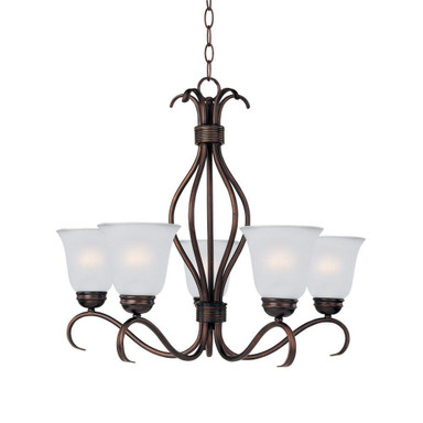 Basix 5 Light Medium Chandelier by Maxim 10125FT