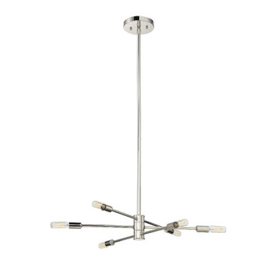 Lyrique 6 Light Medium Chandelier by Savoy House - 1-7000-6