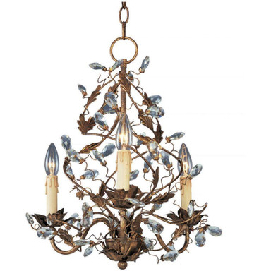 Elegante 3 Light Small Chandelier by Maxim - 2850