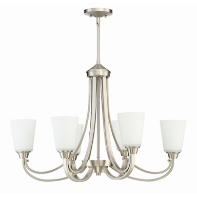 Grace 6 Light Small Linear Chandelier by Craftmade - 41976