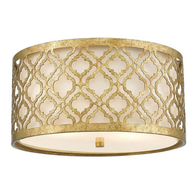 Arabella 2 Light 16 Inch Wide Flush Mount by Lucas and McKearn - GN/ARABE