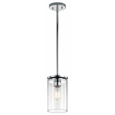 Crosby 1 Light Small Pendant by Kichler - 43996