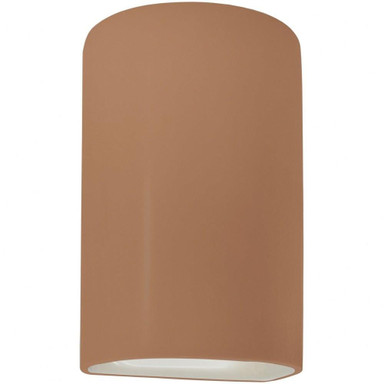Ambiance 12W 1 LED Small ADA Cylinder Outdoor Wall Mount by Justice Design - CER-5940W-LED1-1000