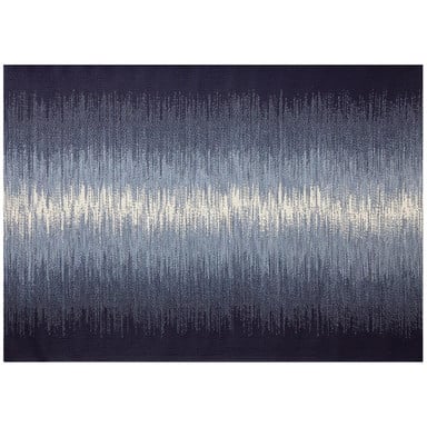 Reflections Ocean Blue Outdoor Rug 63 x 88 Inches by Treasure Garden - RG-334-369