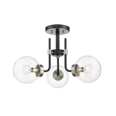 Parsons 3 Light 22 Inch Wide Flush Mount by Z-Lite - 477-3SF