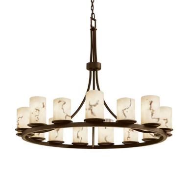 Lumenaria Dakota 15 Light Oversized Chandelier by Justice Design - FAL-8715-10