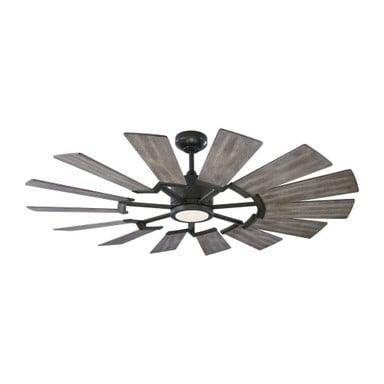 Prairie 52 14 Blade 52 Inch Ceiling Fan and Light Kit 52 Inch W by VC Fan - 14PRR52