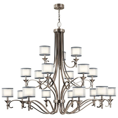Lacey 18 Light Oversized 3 Tier Chandelier by Kichler - 42396