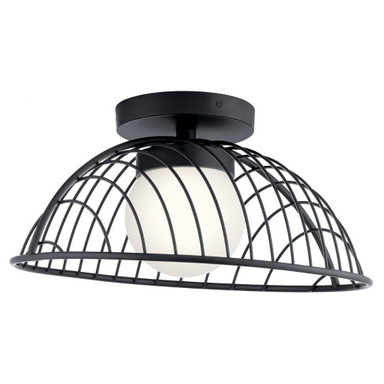 Clevo 1 Light 18 Inch Wide Semi Flush Mount by Elan - 84096