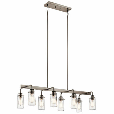 Braelyn 8 Light Small Linear Chandelier by Kichler - 43457