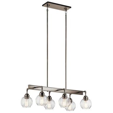 Niles 6 Light Small Linear Chandelier by Kichler - 43994