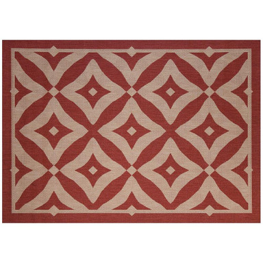 Charleston Outdoor Rug Henna Color 88 x Inches by SimplyShade - RS-177-612