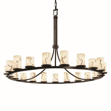 Lumenaria Dakota 21 Light Chandelier by Justice Design FAL-8716-10