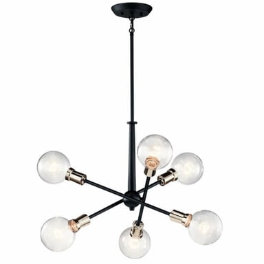 Armstrong 6 Light Small Chandelier by Kichler - 43095