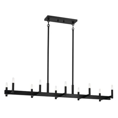 Erzo 10 Light Minimalistic Linear Chandelier by Kichler - 52614