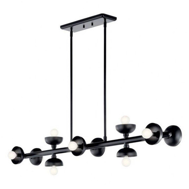 Palta 10 Light Modern Linear Chandelier by Kichler - 52645