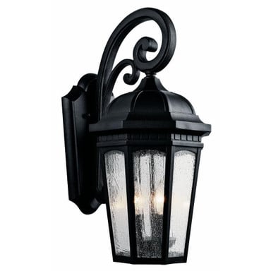 Courtyard 3 Light Outdoor Wall Lantern 22.25 Inch Tall by Kichler - 9034
