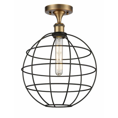 Lake Placid 1 Light 16.5 Inch Tall Semi Flush Mount by Innovations - 516-1C-CE-12