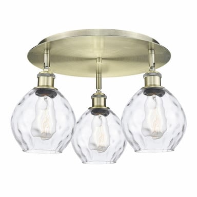 Waverly 3 Light 17.75 Inch Wide Flush Mount by Innovations - 516-3C-G362