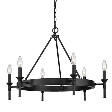 Edinburgh 6 Light Large Chandelier by Golden - 1020-6