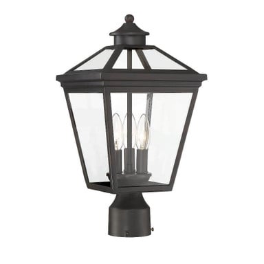 Ellijay 3 Light Outdoor Post Lantern 17.5 inches tall by 9 by Savoy House - 5-147