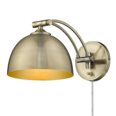 Rey 1 Light Wall Sconce by Golden - 3688