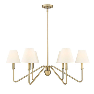 Kennedy 6 Light Oversized Chandelier by Golden - 3690-6-IL