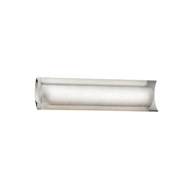 Fusion Lineate 19W LED Weve Glass Linear Vanity Light by Justice Design - FSN-8631-WEVE