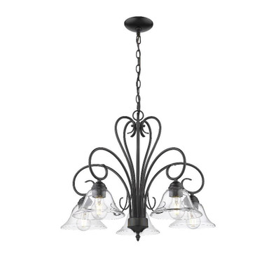 Homestead 5 Light Medium Chandelier by Golden - 8606-D5
