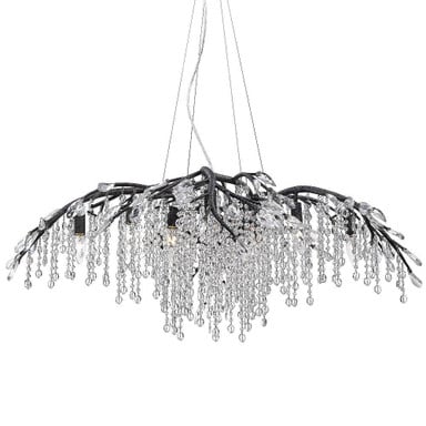 Autumn Twilight 12 Light Oversized Chandelier by Golden - 9903-12