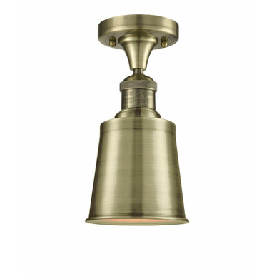 Addison 1 Light 9 Inch Tall Semi Flush Mount by Innovations - 517-1CH-M9