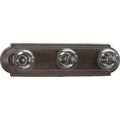 3 Light Stepped Linear Vanity Light by Quorum - 5049-3