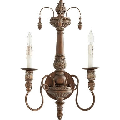 Salento 2 Light Wall Sconce by Quorum - 5506-2