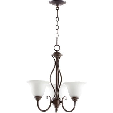 Spencer 3 Light Small Chandelier by Quorum - 6010-3