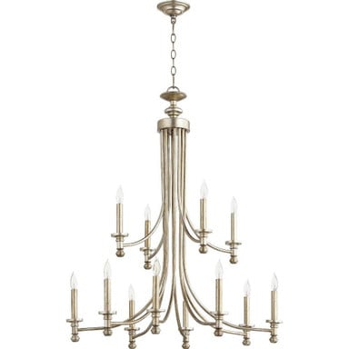 Rossington 12 Light Large Chandelier by Quorum - 6022-12