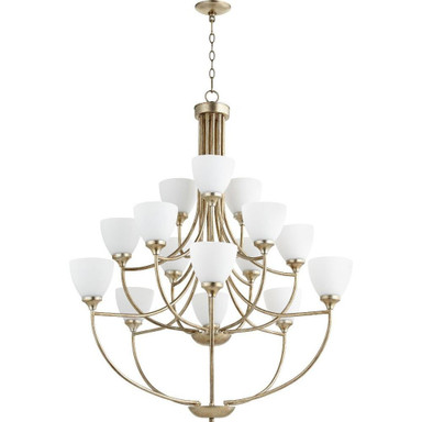 Enclave 15 Light Oversized 2 Tier Chandelier by Quorum - 6059-15